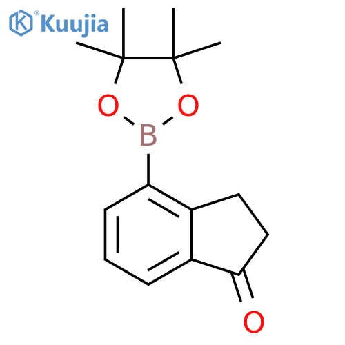 4-(tetramethyl-1,3,2-dioxaborolan-2-yl)-2,3-dihydro-1H-inden-1-one structure
