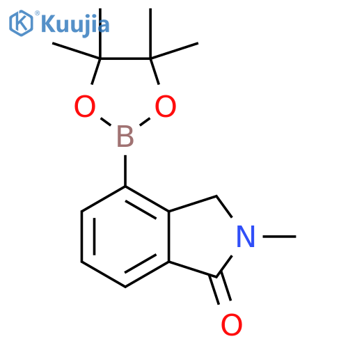 2-methyl-4-(tetramethyl-1,3,2-dioxaborolan-2-yl)-2,3-dihydro-1H-isoindol-1-one structure
