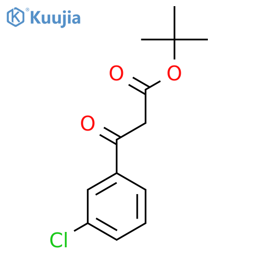 Tert-Butyl 3-(3-chlorophenyl)-3-oxopropanoate structure