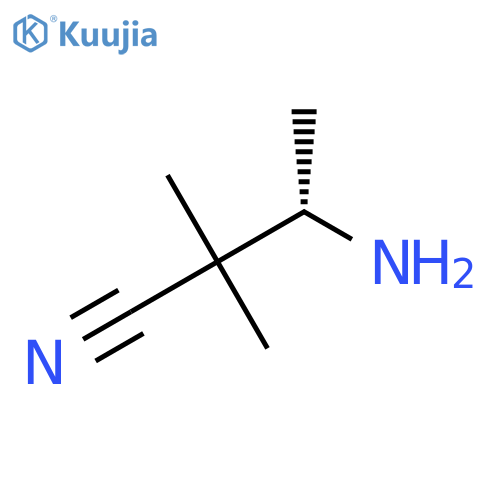 (3S)-3-Amino-2,2-dimethylbutanenitrile structure