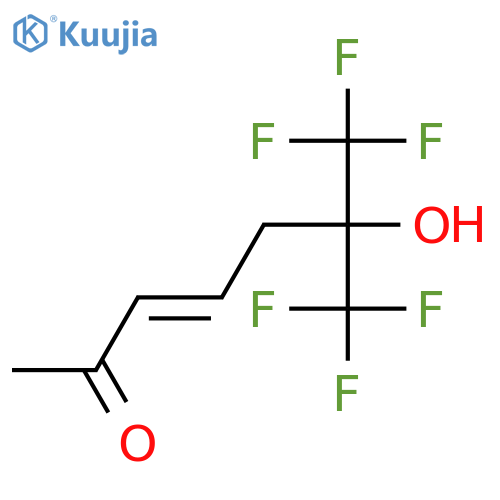 3-Hepten-2-one, 7,7,7-trifluoro-6-hydroxy-6-(trifluoromethyl)-, (E)- structure