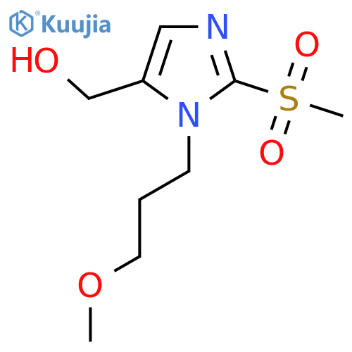 [2-Methanesulfonyl-1-(3-methoxypropyl)-1H-imidazol-5-yl]methanol structure