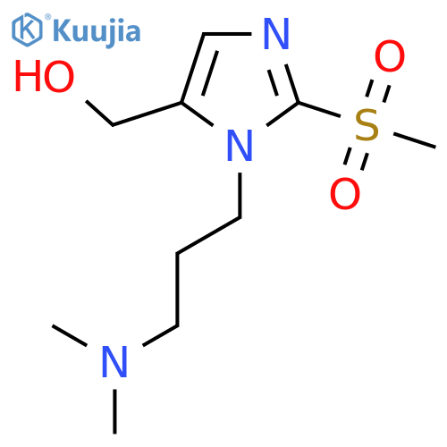 {1-[3-(Dimethylamino)propyl]-2-methanesulfonyl-1H-imidazol-5-yl}methanol structure