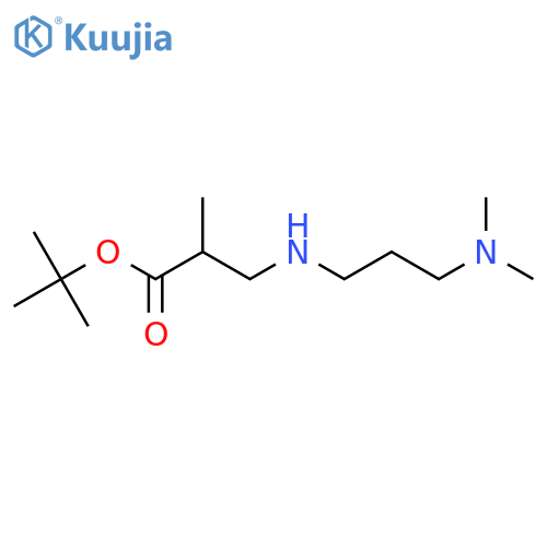 Tert-Butyl 3-{[3-(dimethylamino)propyl]amino}-2-methylpropanoate structure