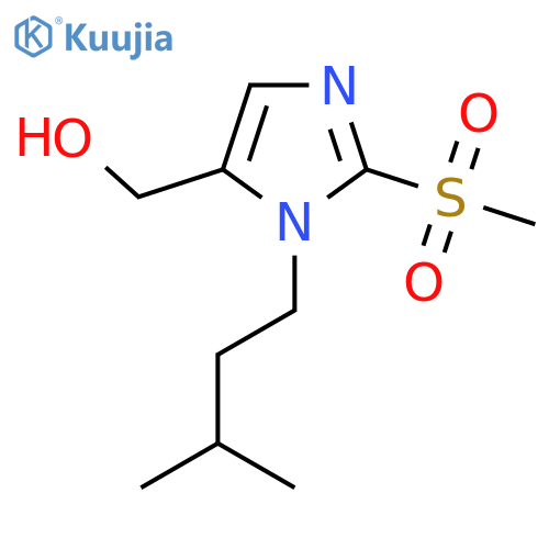 [2-Methanesulfonyl-1-(3-methylbutyl)-1H-imidazol-5-yl]methanol structure