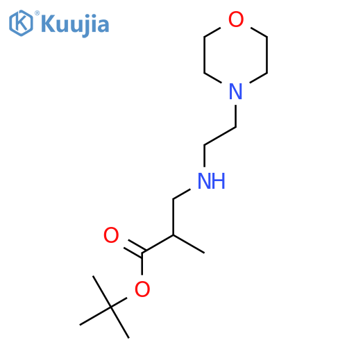 Tert-Butyl 2-methyl-3-{[2-(morpholin-4-yl)ethyl]amino}propanoate structure