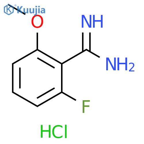 2-fluoro-6-methoxybenzene-1-carboximidamide hydrochloride structure