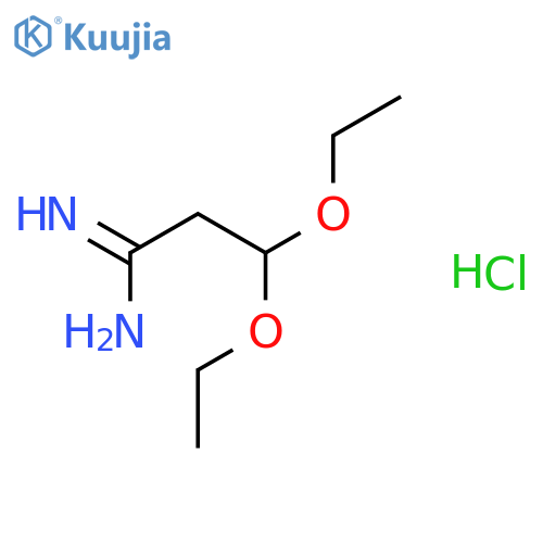 3,3-Diethoxypropanamidine hydrochloride structure