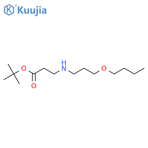 Tert-Butyl 3-[(3-butoxypropyl)amino]propanoate structure