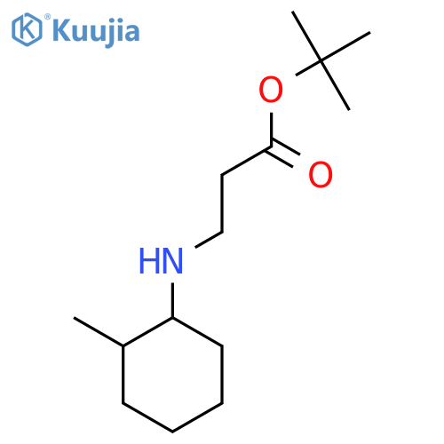 Tert-butyl 3-[(2-methylcyclohexyl)amino]propanoate structure