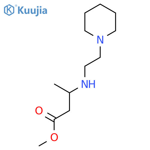 Methyl 3-{[2-(piperidin-1-yl)ethyl]amino}butanoate structure