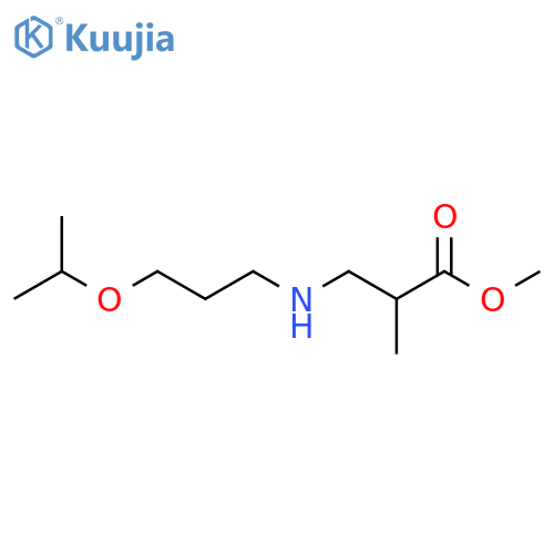 Methyl 2-methyl-3-{[3-(propan-2-yloxy)propyl]amino}propanoate structure