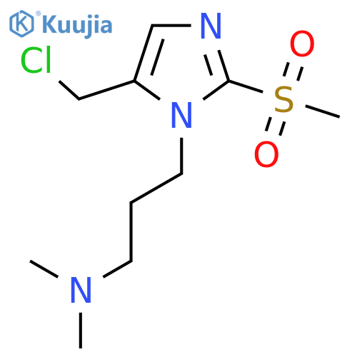 {3-[5-(Chloromethyl)-2-methanesulfonyl-1H-imidazol-1-yl]propyl}dimethylamine structure