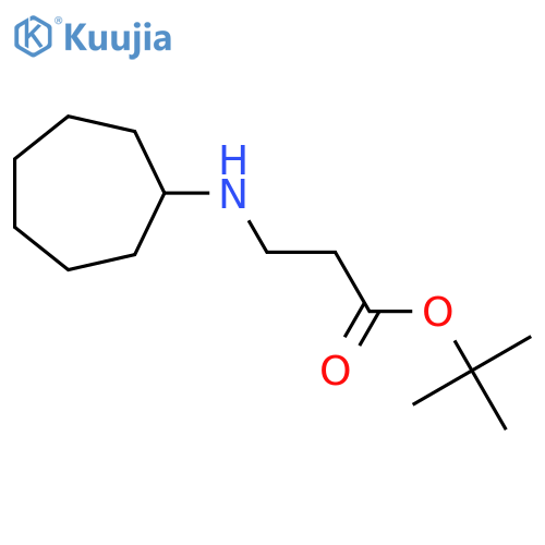 Tert-butyl 3-(cycloheptylamino)propanoate structure