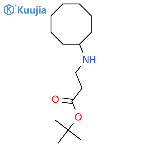 Tert-butyl 3-(cyclooctylamino)propanoate structure