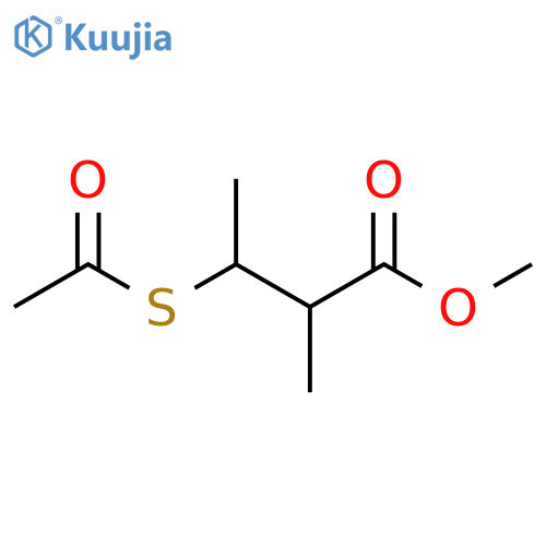 methyl 3-(acetylsulfanyl)-2-methylbutanoate structure