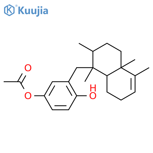 1,4-Benzenediol,2-[[(1R,2S,4aS,8aS)-1,2,3,4,4a,7,8,8a-octahydro-1,2,4a,5-tetramethyl-1-naphthalenyl]methyl]-,4-acetate structure