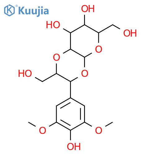 (2R,3R,4aS,6R,7S,8S,8aR)-hexahydro-3-(4-hydroxy-3,5-dimethoxyphenyl)-2,6-bis(hydroxymethyl)-4aH-pyrano[2,3-b][1,4]dioxine-7,8-diol structure