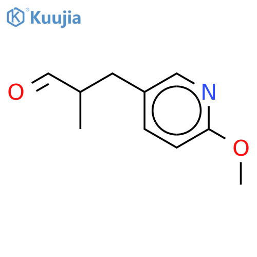 3-Pyridinepropanal, 6-methoxy-a-methyl-, (S)- structure