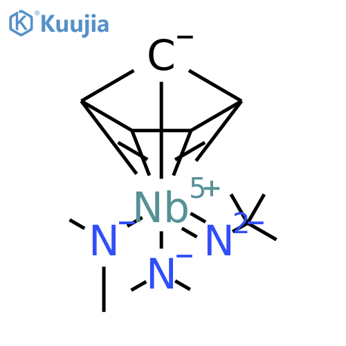 (Tert-butylimido) bis (dimethylamino) cyclopentadienyl Niobium structure