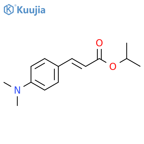 2-Propenoic acid, 3-[4-(dimethylamino)phenyl]-, 1-methylethyl ester structure