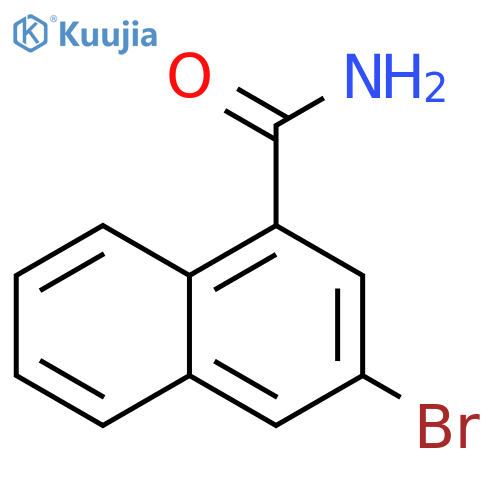 3-bromonaphthalene-1-carboxamide structure