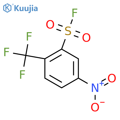 Benzenesulfonyl fluoride, 5-nitro-2-(trifluoromethyl)- structure