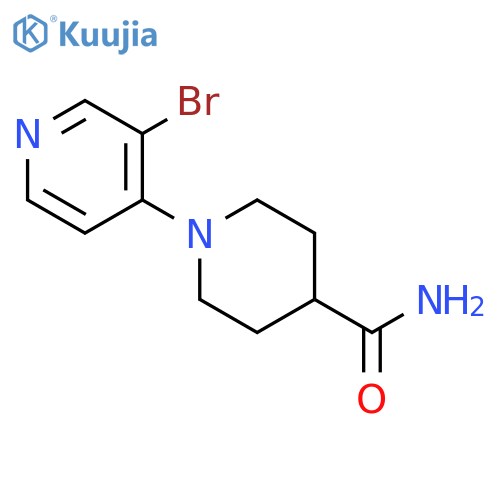 1-(3-bromopyridin-4-yl)piperidine-4-carboxamide structure