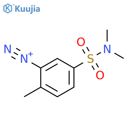 Benzenediazonium,5-[(dimethylamino)sulfonyl]-2-methyl- structure