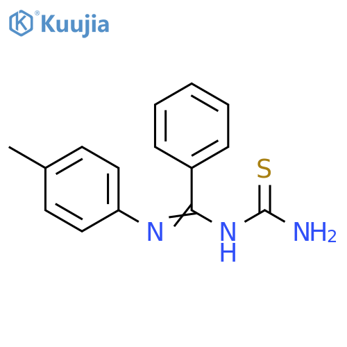 (1Z)-(4-methylphenyl)imino(phenyl)methylthiourea structure