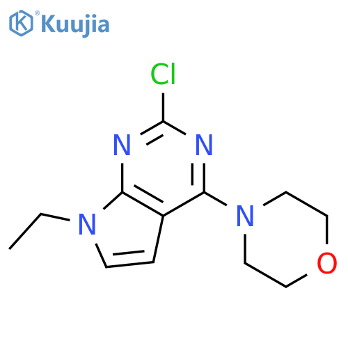 4-(2-Chloro-7-ethyl-7H-pyrrolo[2,3-d]pyrimidin-4-yl)morpholine structure