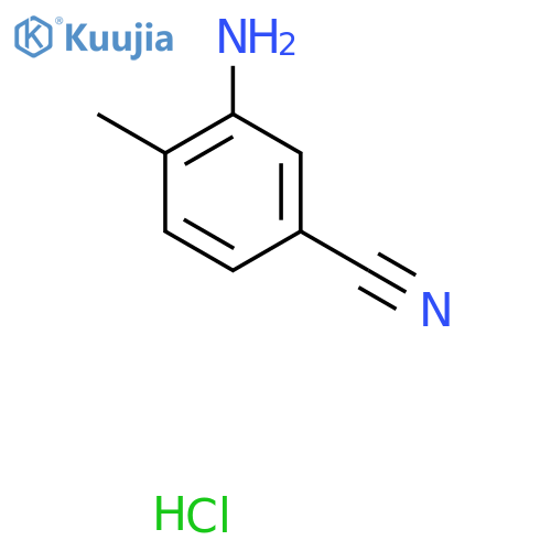 3-Amino-4-methylbenzonitrile hydrochloride structure