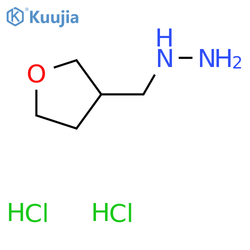tetrahydrofuran-3-ylmethylhydrazine dihydrochloride structure