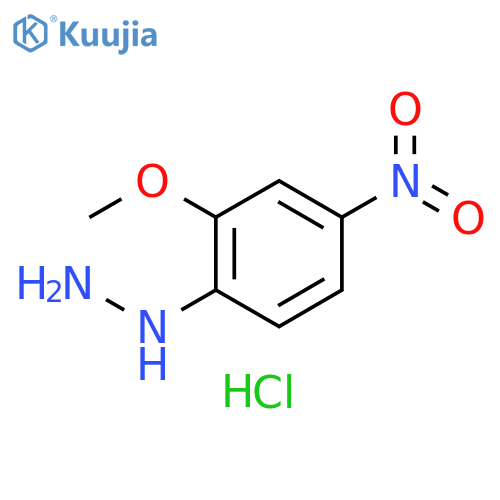 (2-methoxy-4-nitrophenyl)hydrazine dihydrochloride structure
