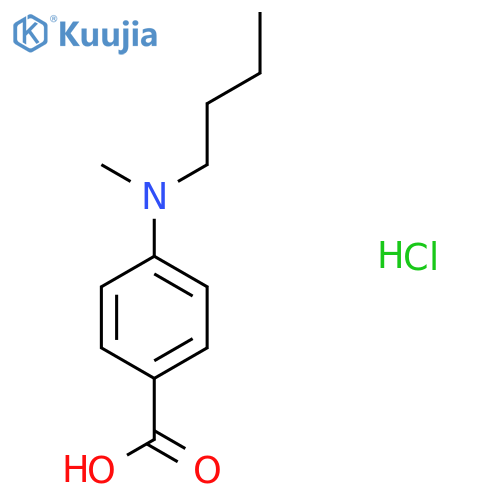 4-[Butyl(methyl)amino]benzoic acid hydrochloride structure