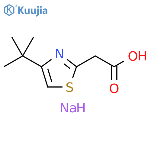 sodium 2-(4-tert-butyl-1,3-thiazol-2-yl)acetate structure