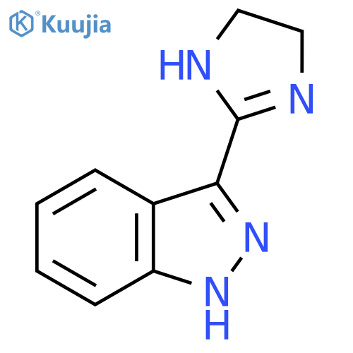 3-(4,5-dihydro-1H-imidazol-2-yl)-1H-indazole structure