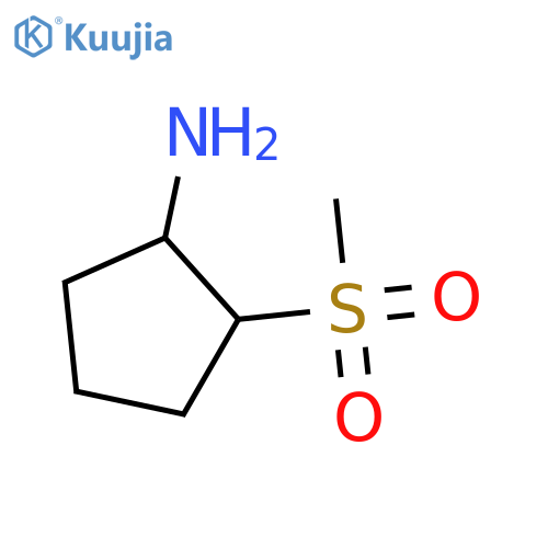 2-Methanesulfonylcyclopentan-1-amine structure