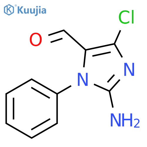 2-amino-4-chloro-1-phenyl-1H-imidazole-5-carbaldehyde structure