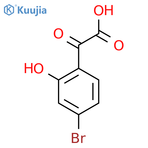 2-(4-bromo-2-hydroxyphenyl)-2-oxoacetic acid structure