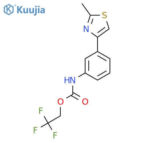 2,2,2-Trifluoroethyl N-3-(2-Methyl-1,3-thiazol-4-yl)phenylcarbamate structure