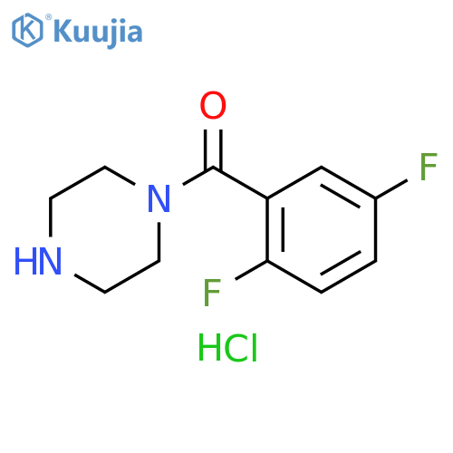 (2,5-difluorophenyl)-piperazin-1-yl-methanone;hydrochloride structure