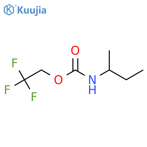 Carbamic acid, N-(1-methylpropyl)-, 2,2,2-trifluoroethyl ester structure