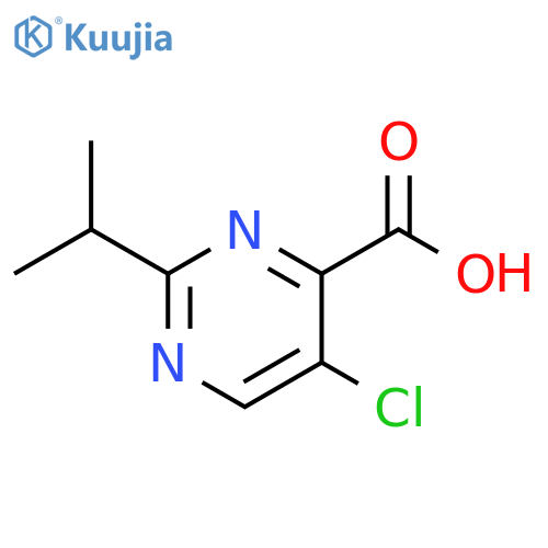 5-chloro-2-(propan-2-yl)pyrimidine-4-carboxylic acid structure