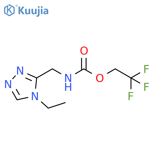 2,2,2-Trifluoroethyl N-(4-Ethyl-4H-1,2,4-triazol-3-yl)methylcarbamate structure