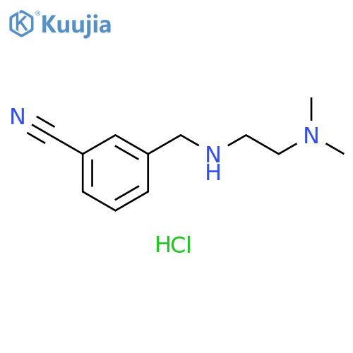 3-({2-(Dimethylamino)ethylamino}methyl)benzonitrile Dihydrochloride structure