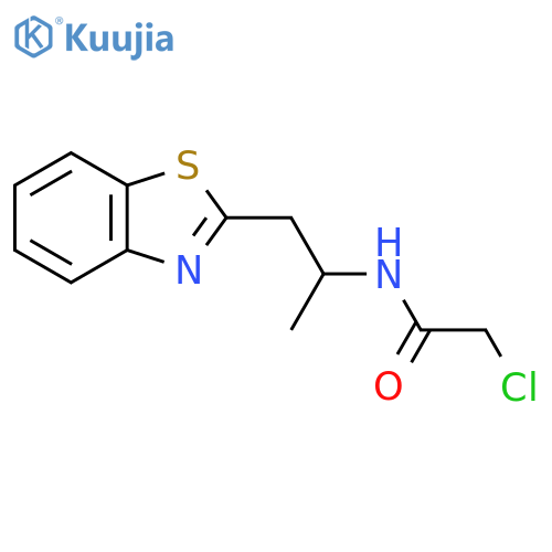 Acetamide, N-[2-(2-benzothiazolyl)-1-methylethyl]-2-chloro- structure