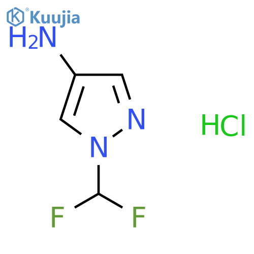 1-(difluoromethyl)-1H-pyrazol-4-amine hydrochloride structure