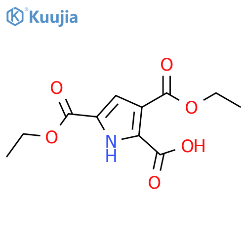 1H-Pyrrole-2,3,5-tricarboxylic acid, 3,5-diethyl ester structure