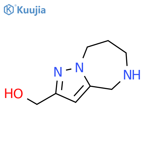 5,6,7,8-Tetrahydro-4H-pyrazolo[1,5-a][1,4]-diazepin-2-ylmethanol structure